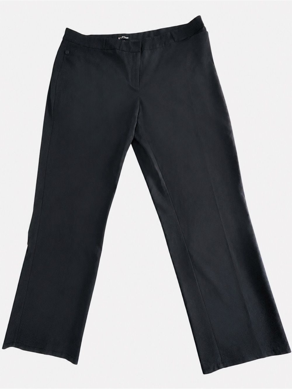 Women’s Black Dress Pants, front and back pockets, Plus 24W, 3X